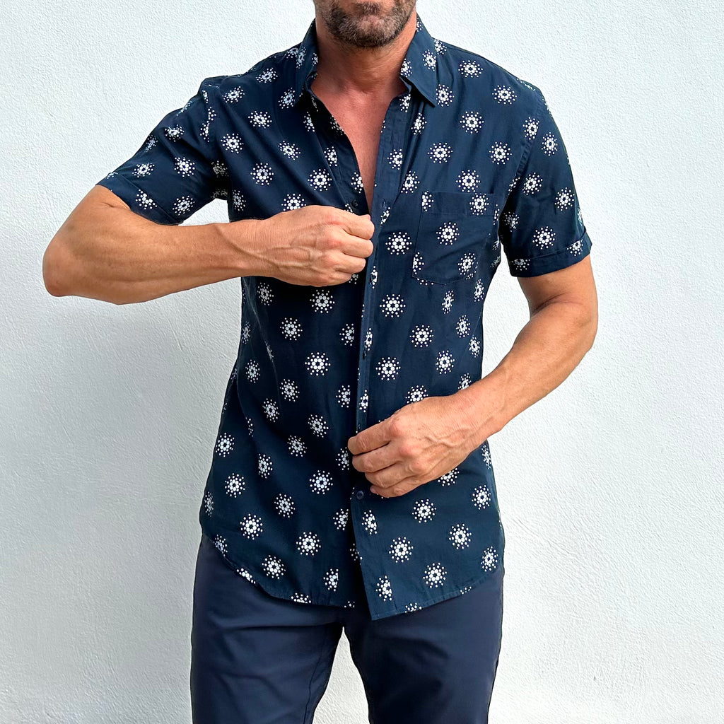 Cardano Summer - Navy Print