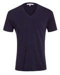 V-Neck T-shirt in Tedra™ - Navy
