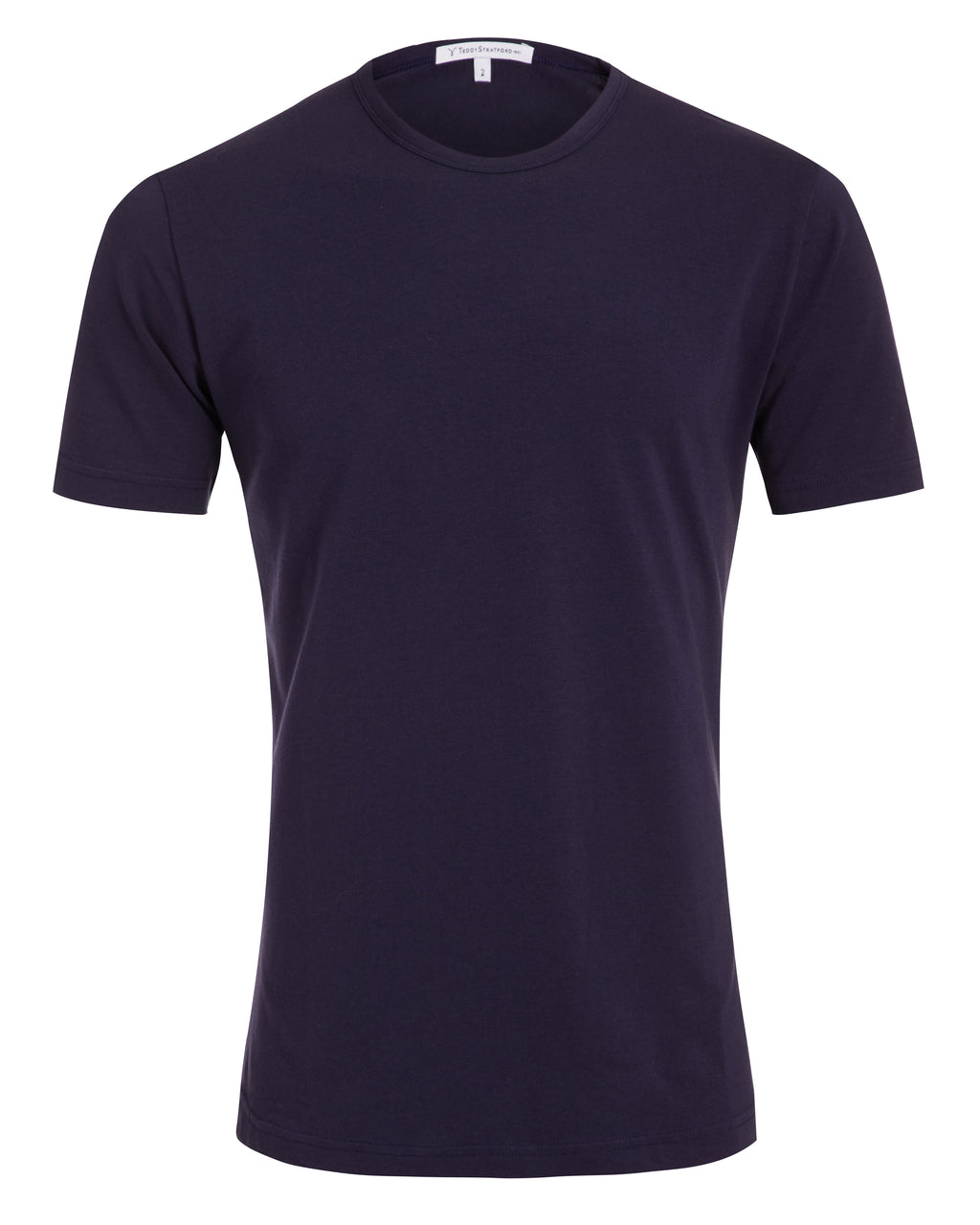 Crewneck T-shirt in Tedra™ - Navy