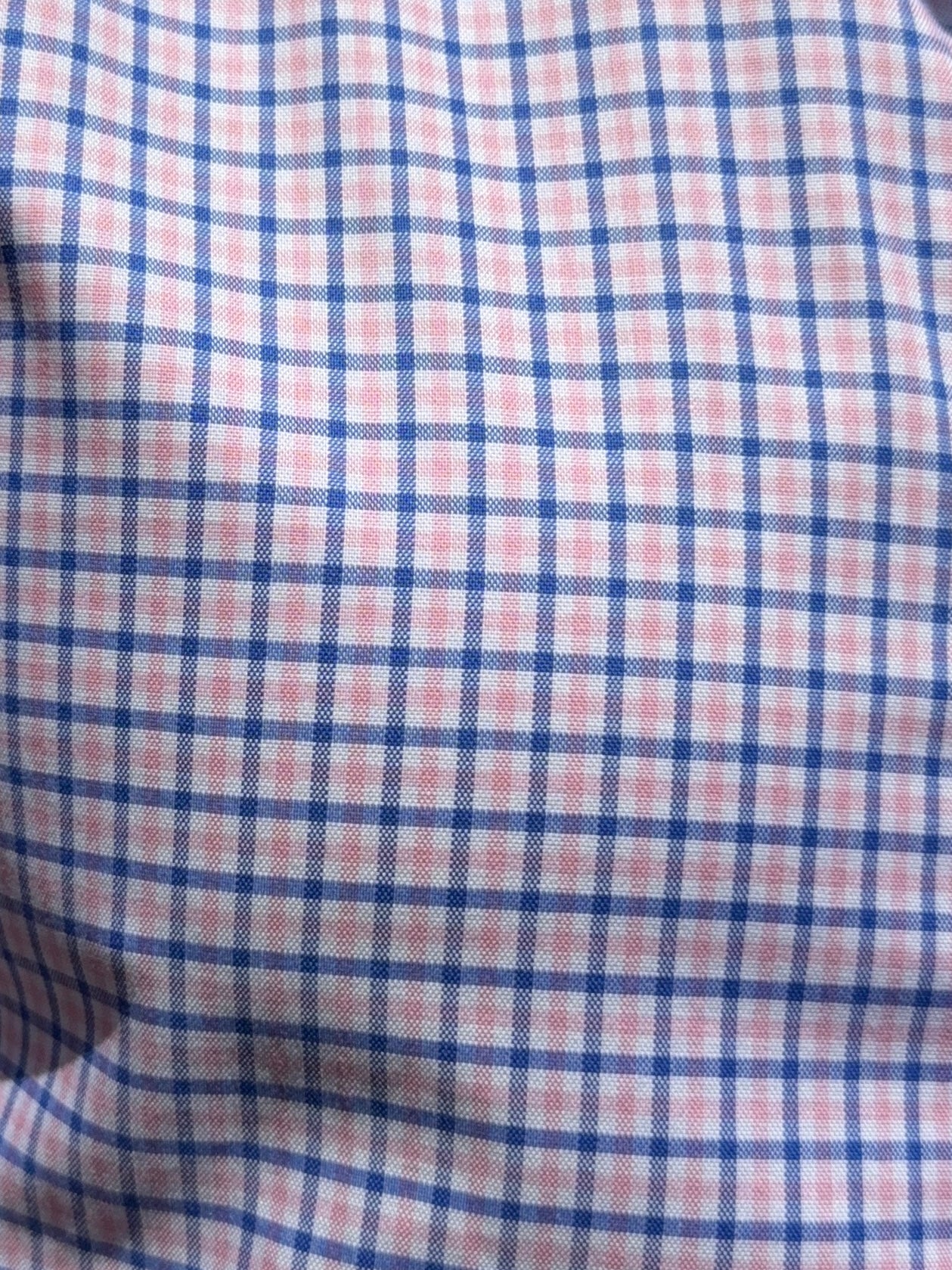 Wrinkle Resistant Plaid OG Oxford - Pink & Blue