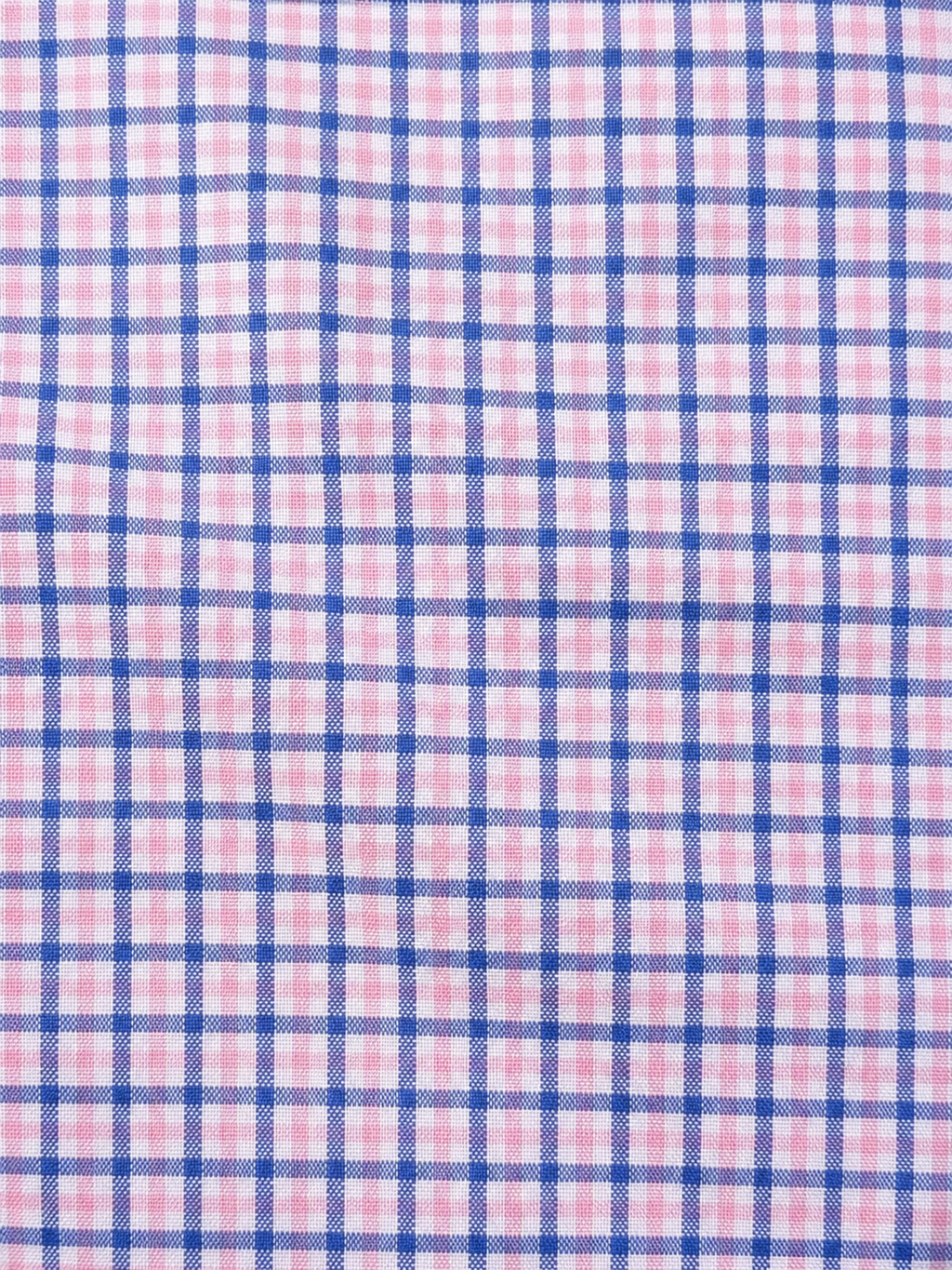 Wrinkle Resistant Plaid Oxford - Pink & Blue