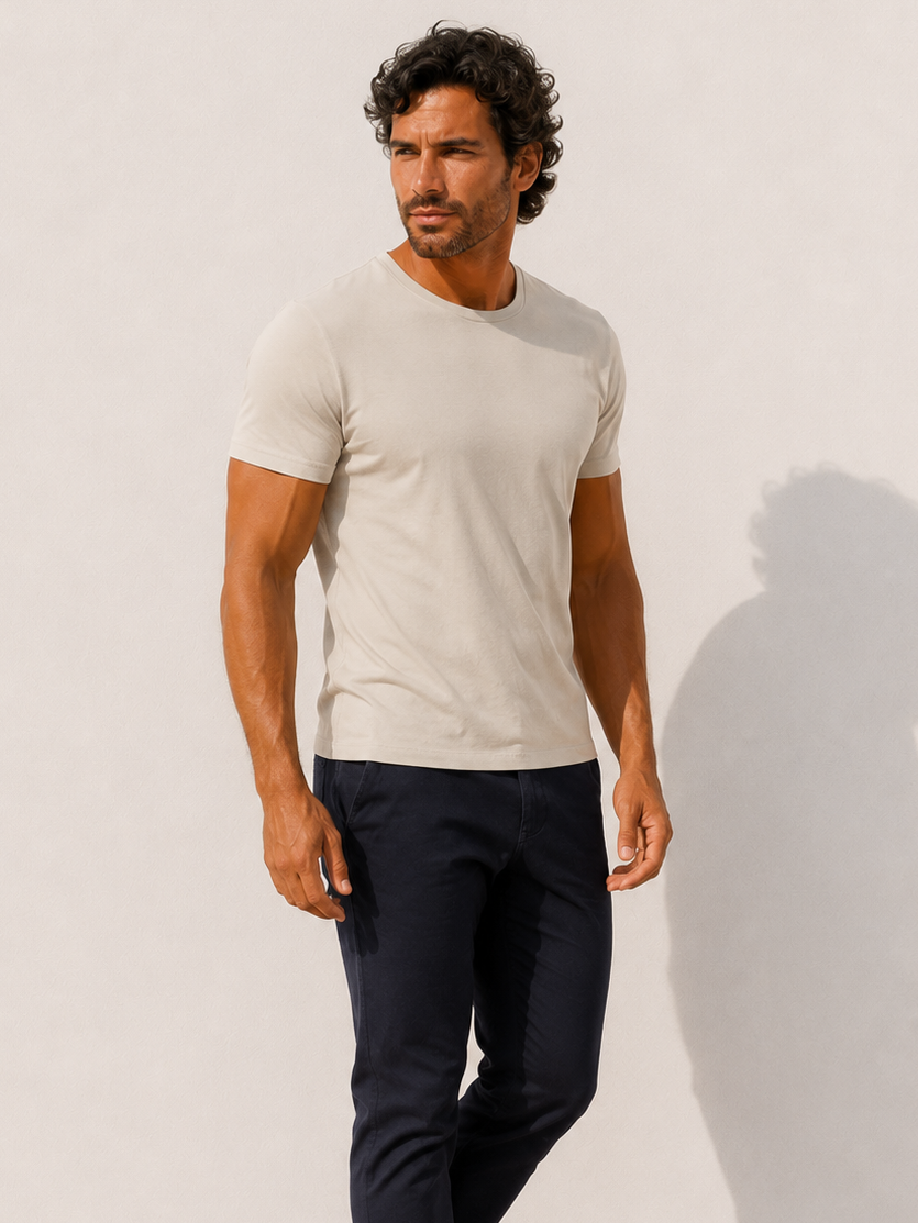 Crewneck T-Shirt in Tedra™ Light