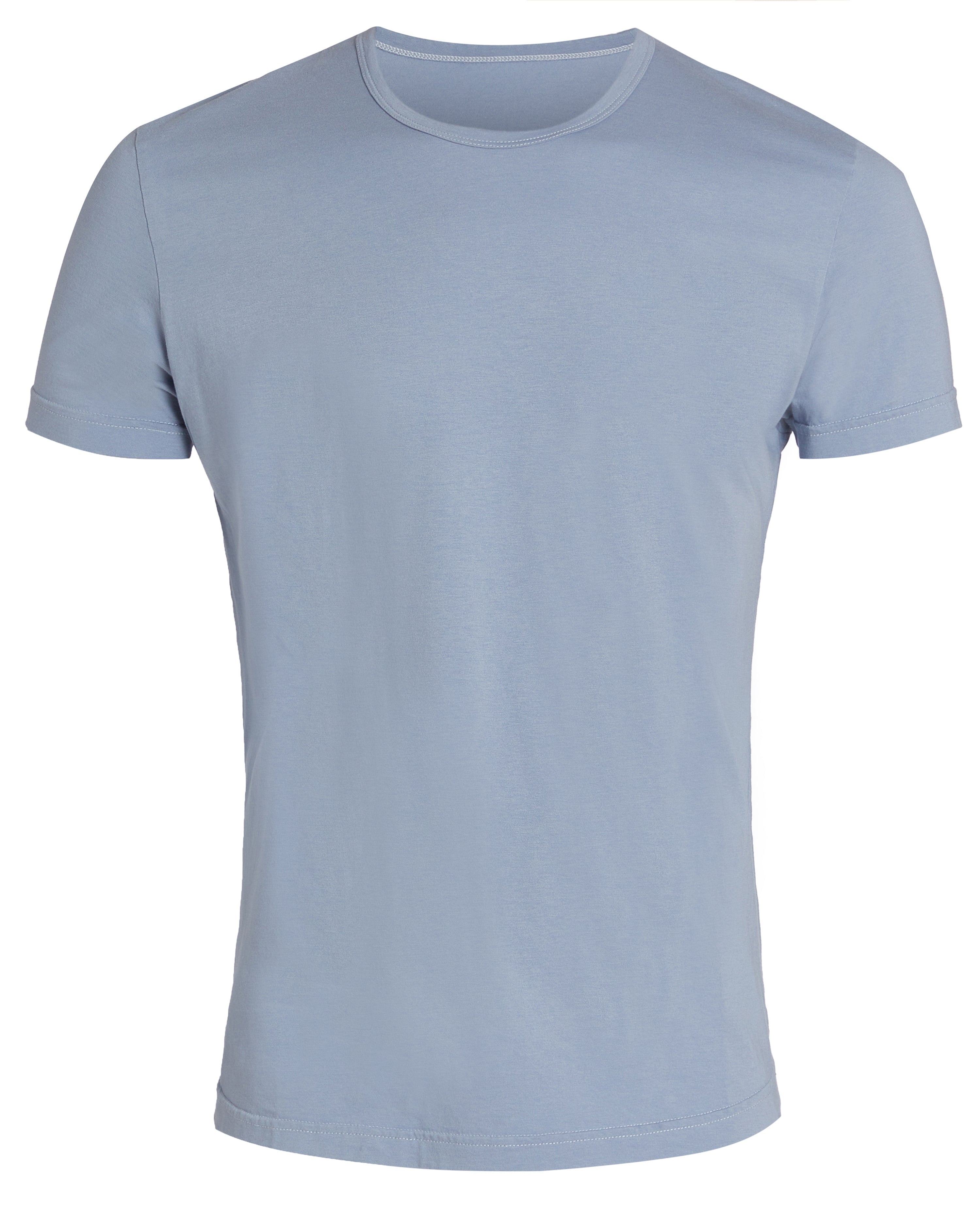 Crewneck T-shirt in Tedra™ Light - Sky Blue