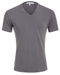 V-Neck T-shirt in Tedra™ - Gray