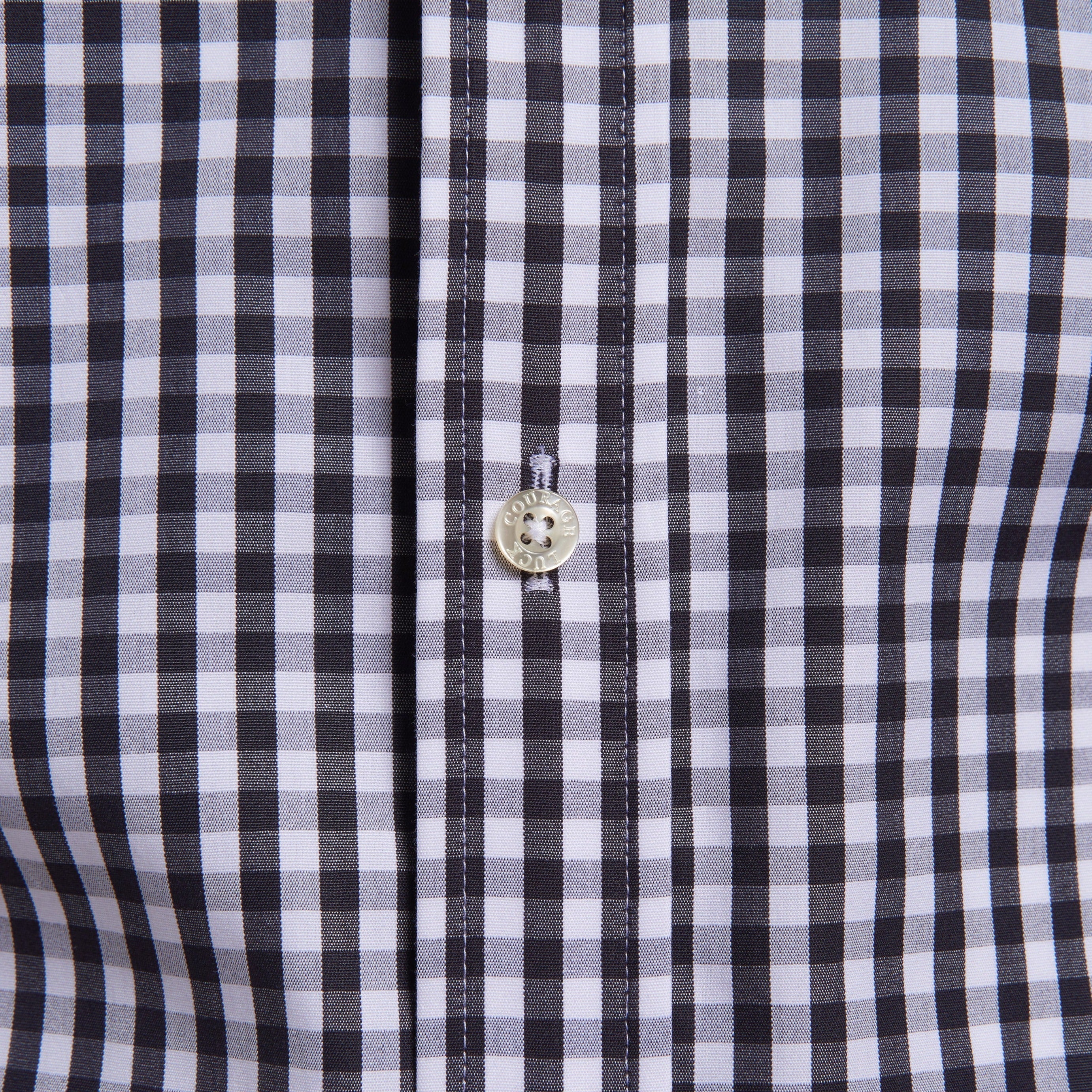 The Gingham Poplin - Black Gingham Poplin
