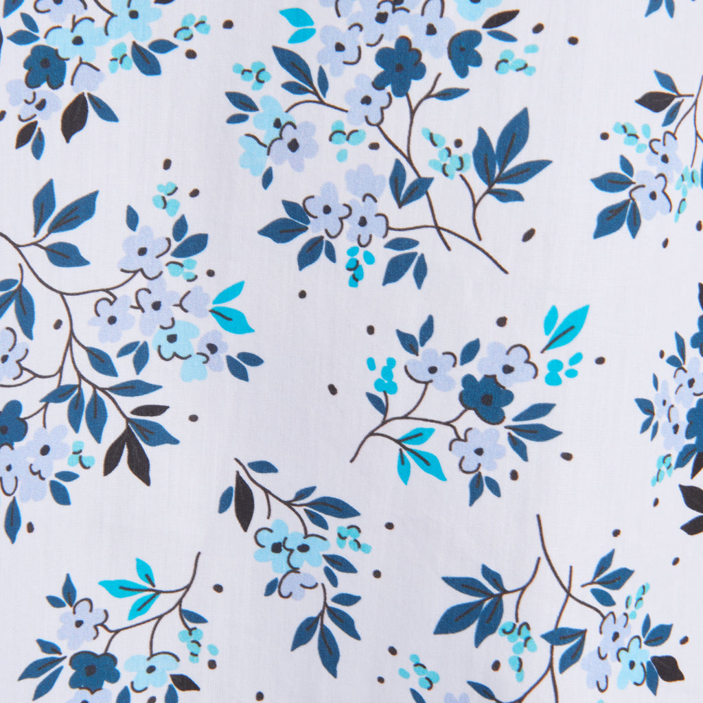 The Hanging Gardens Party Shirt - Hanging Flowers on White Small Batch