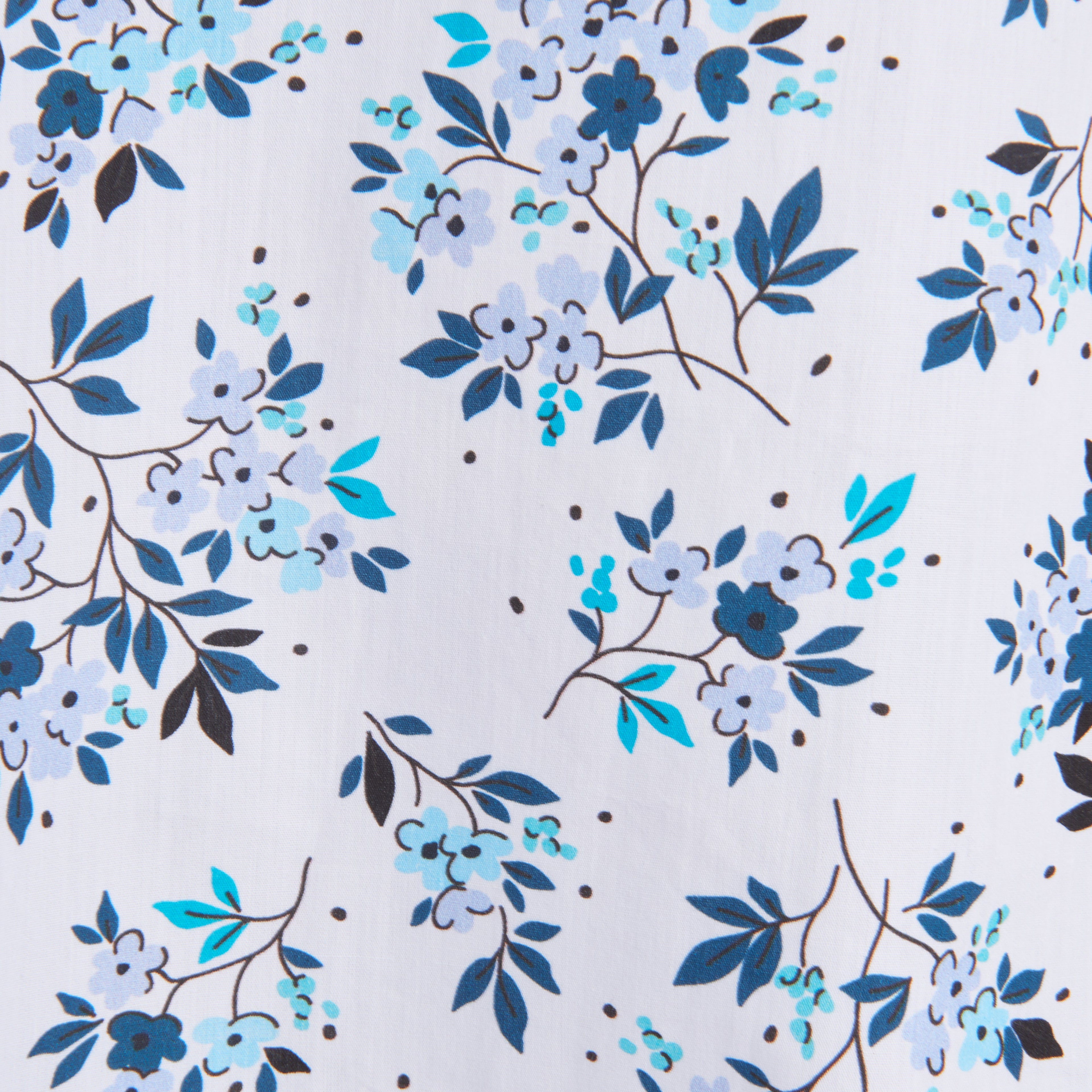 The Hanging Gardens Party Shirt - Hanging Flowers on White Small Batch