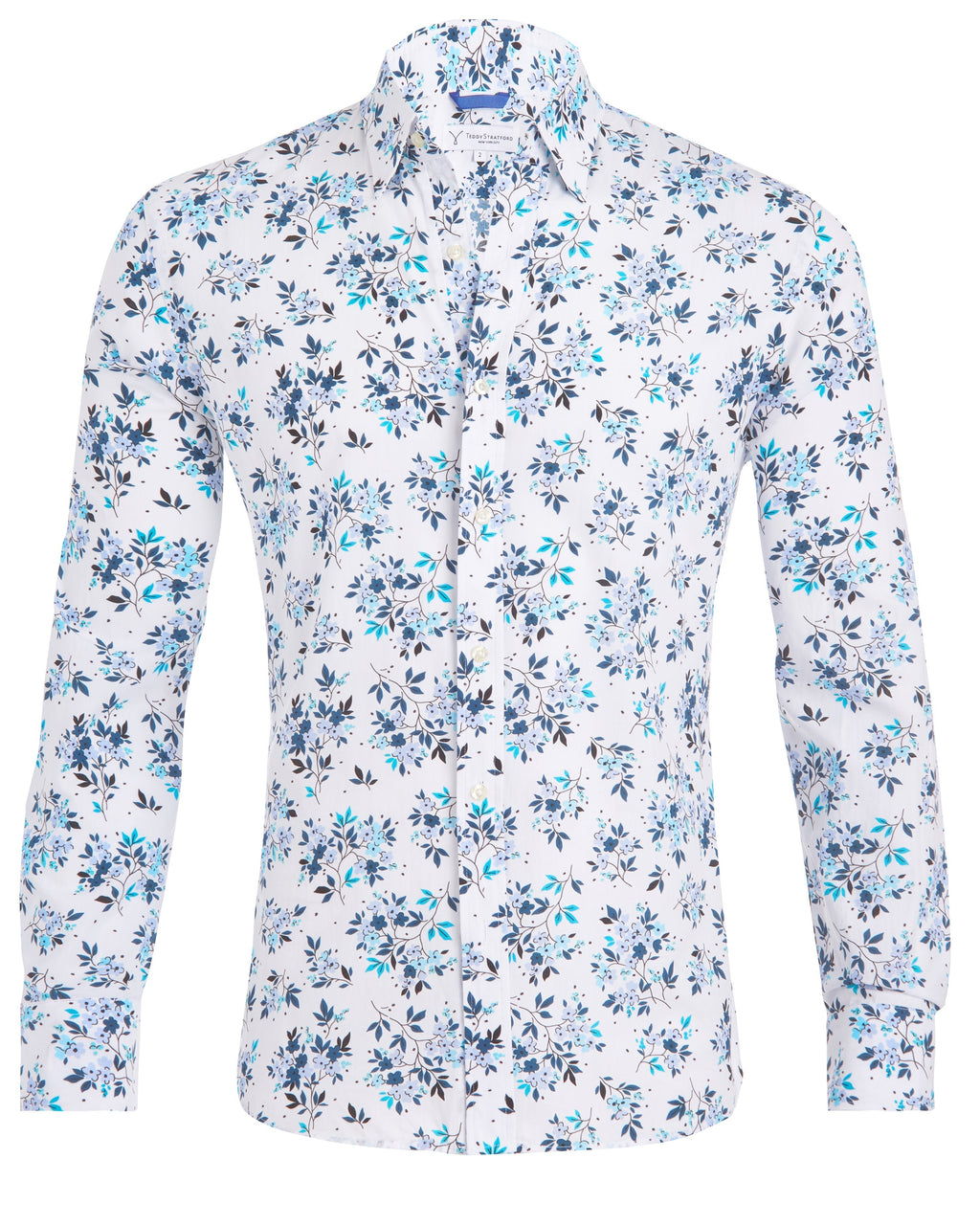 The Hanging Gardens Party Shirt - Hanging Flowers on White Small Batch