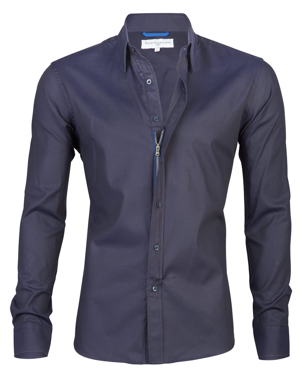 Stretch Royal Oxford - Midnight Blue