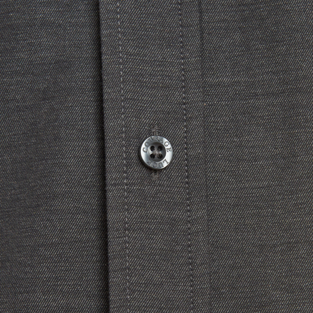 The Utility Shirt in Twill - Dark Gray