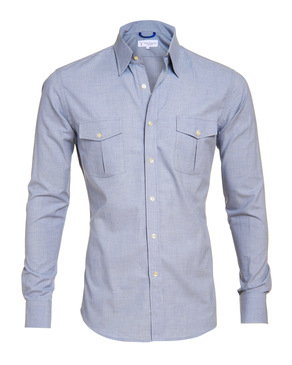 Unbrushed Flannel - Slate Blue