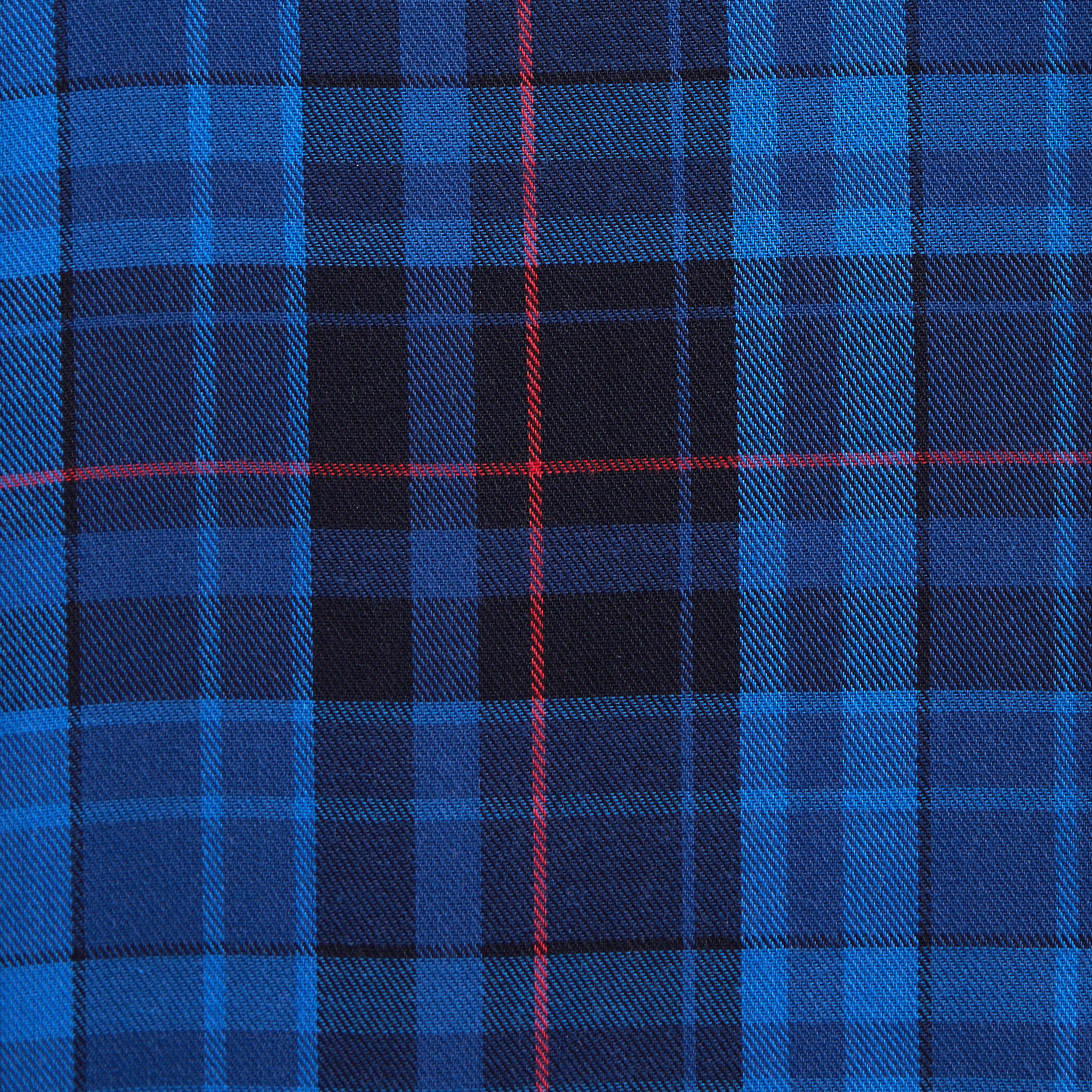 Royal Blue & Black Plaid Flannel - Royal Blue & Black Plaid