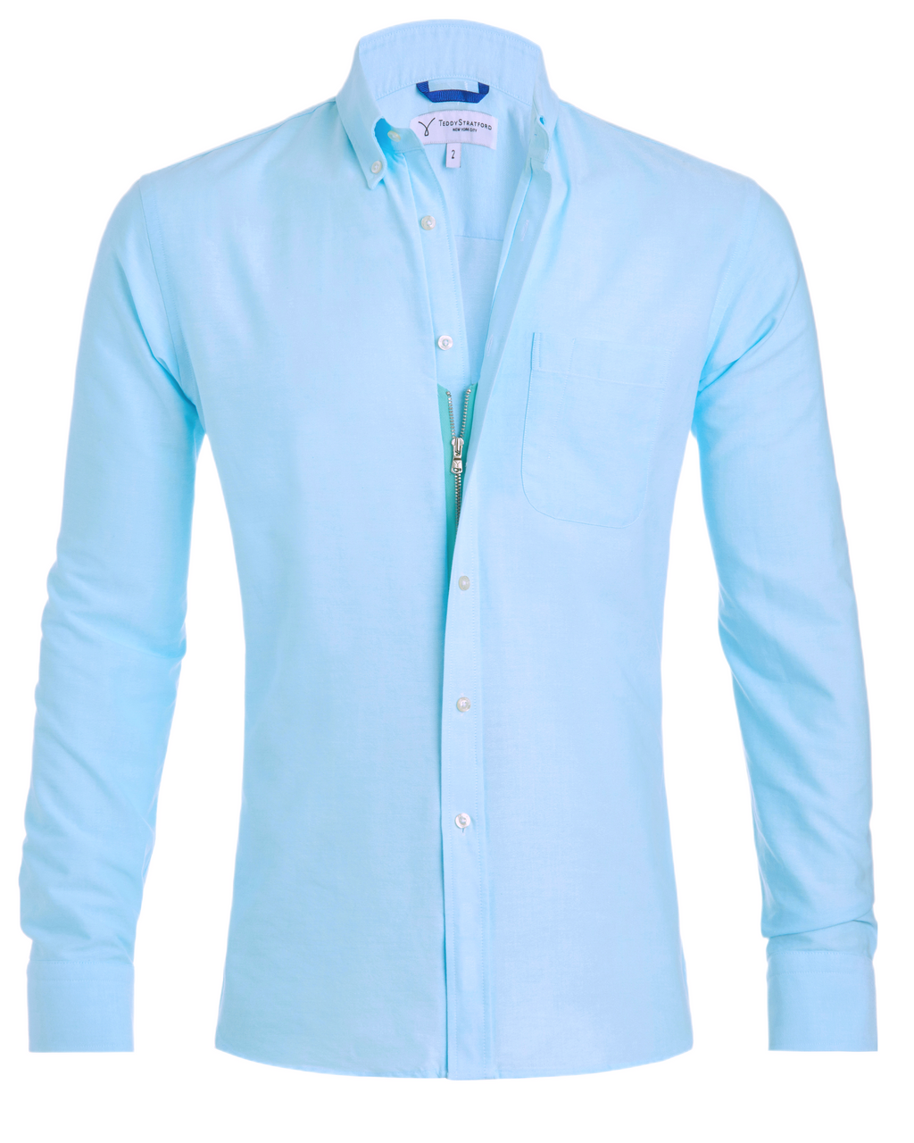 The Solid OCBD - Light Aqua