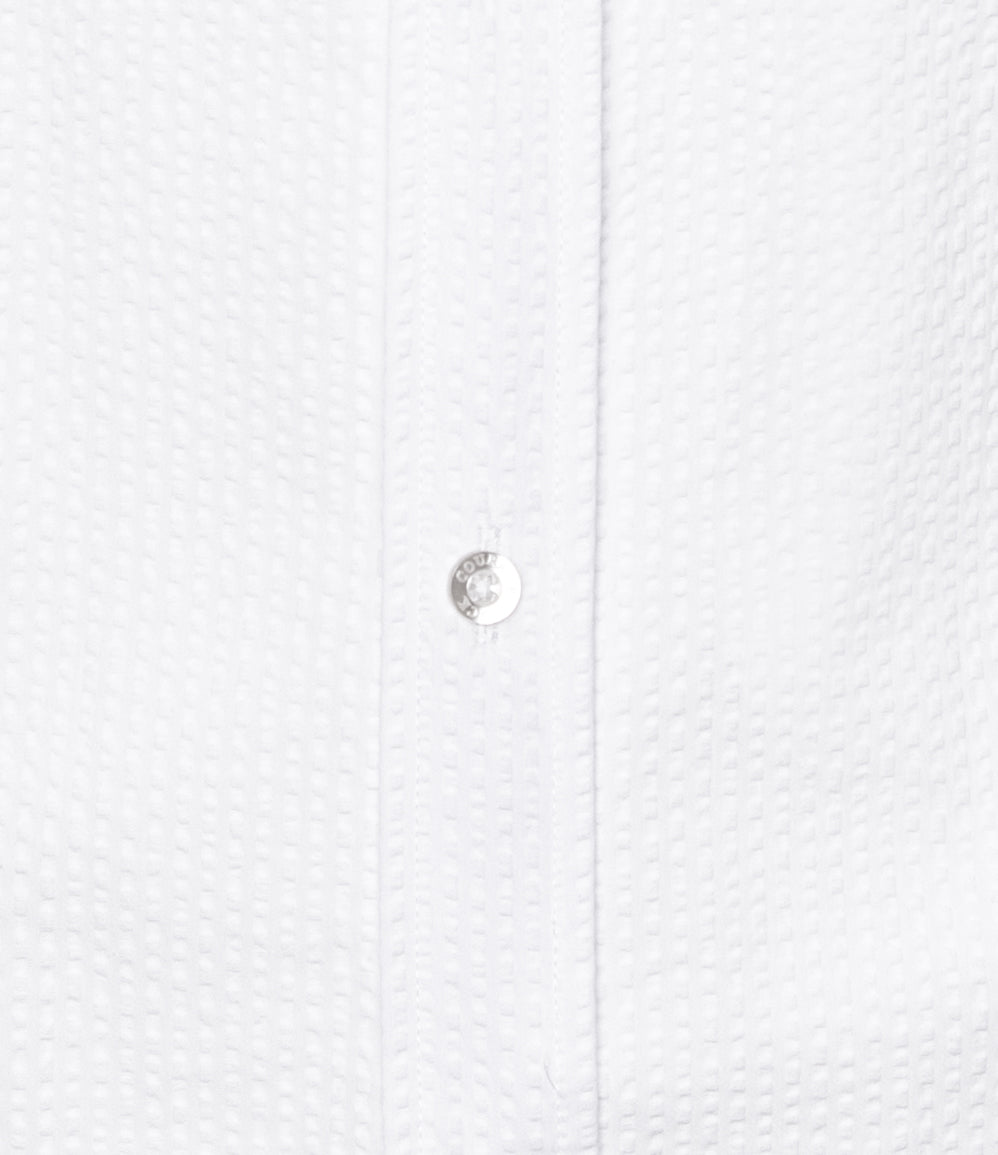 Solid Seersucker - White