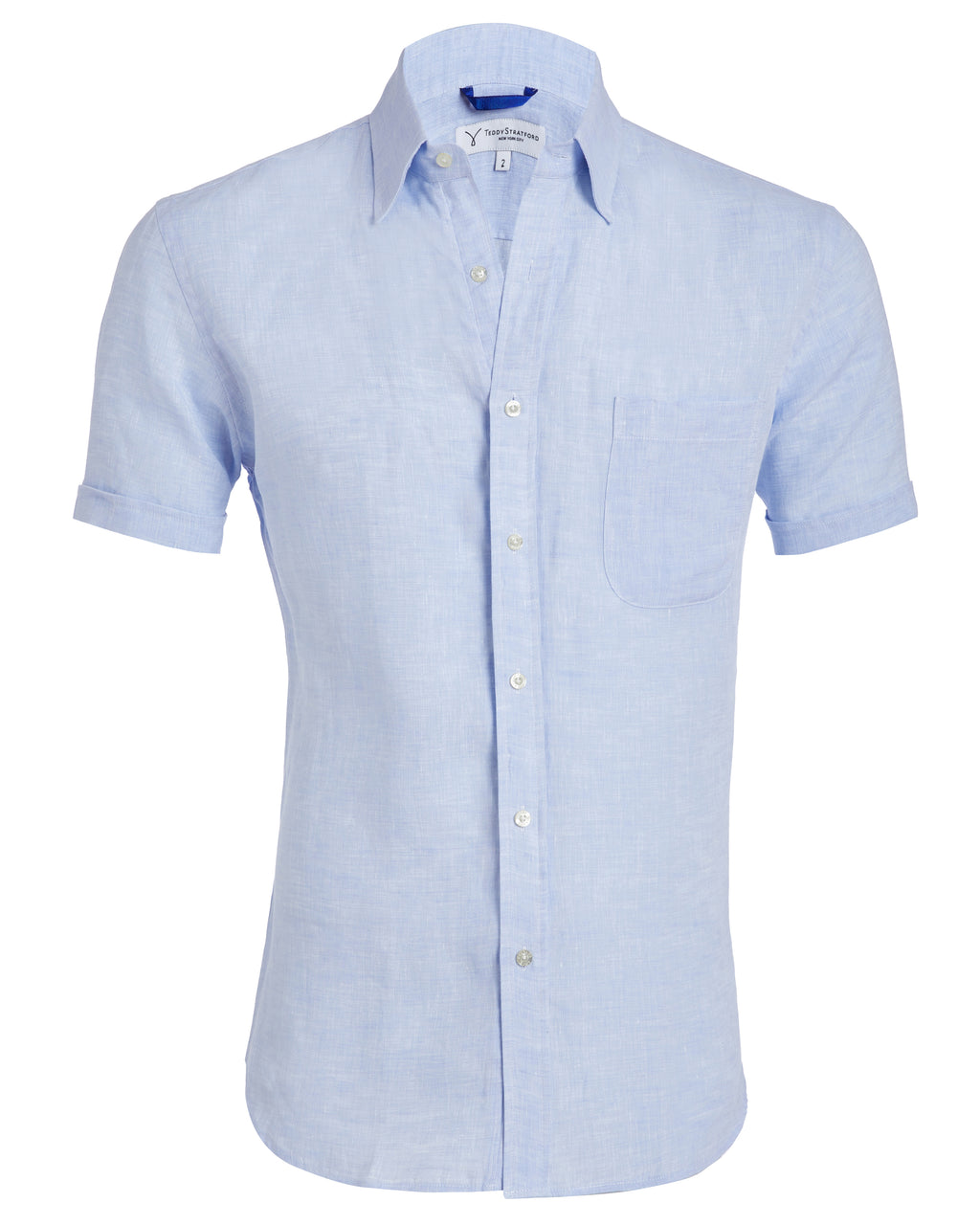 Short Sleeve 1-Pocket Linen - Tan Khaki