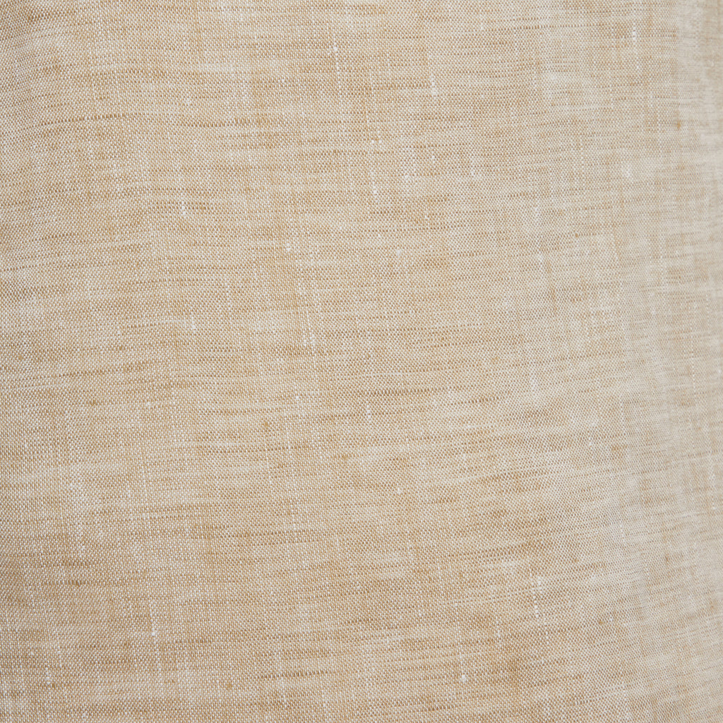 Short Sleeve 1-Pocket Linen - Tan Khaki
