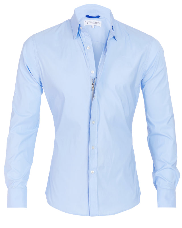 Mega-Stretch Performance Broadcloth - Light Blue
