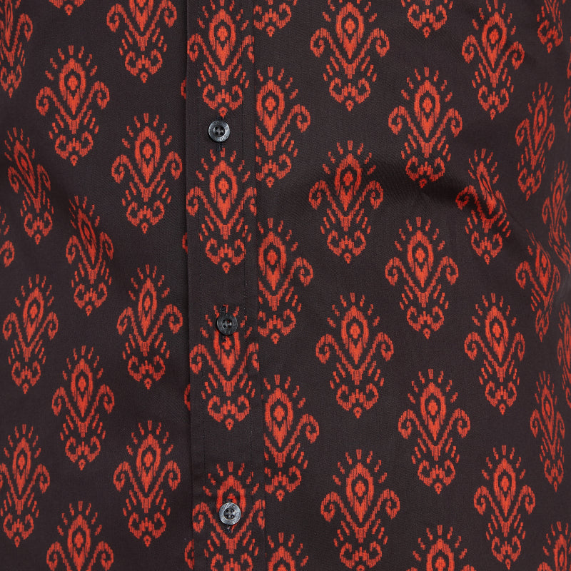 Fleur-de-Lis Party Shirt - Bordeaux