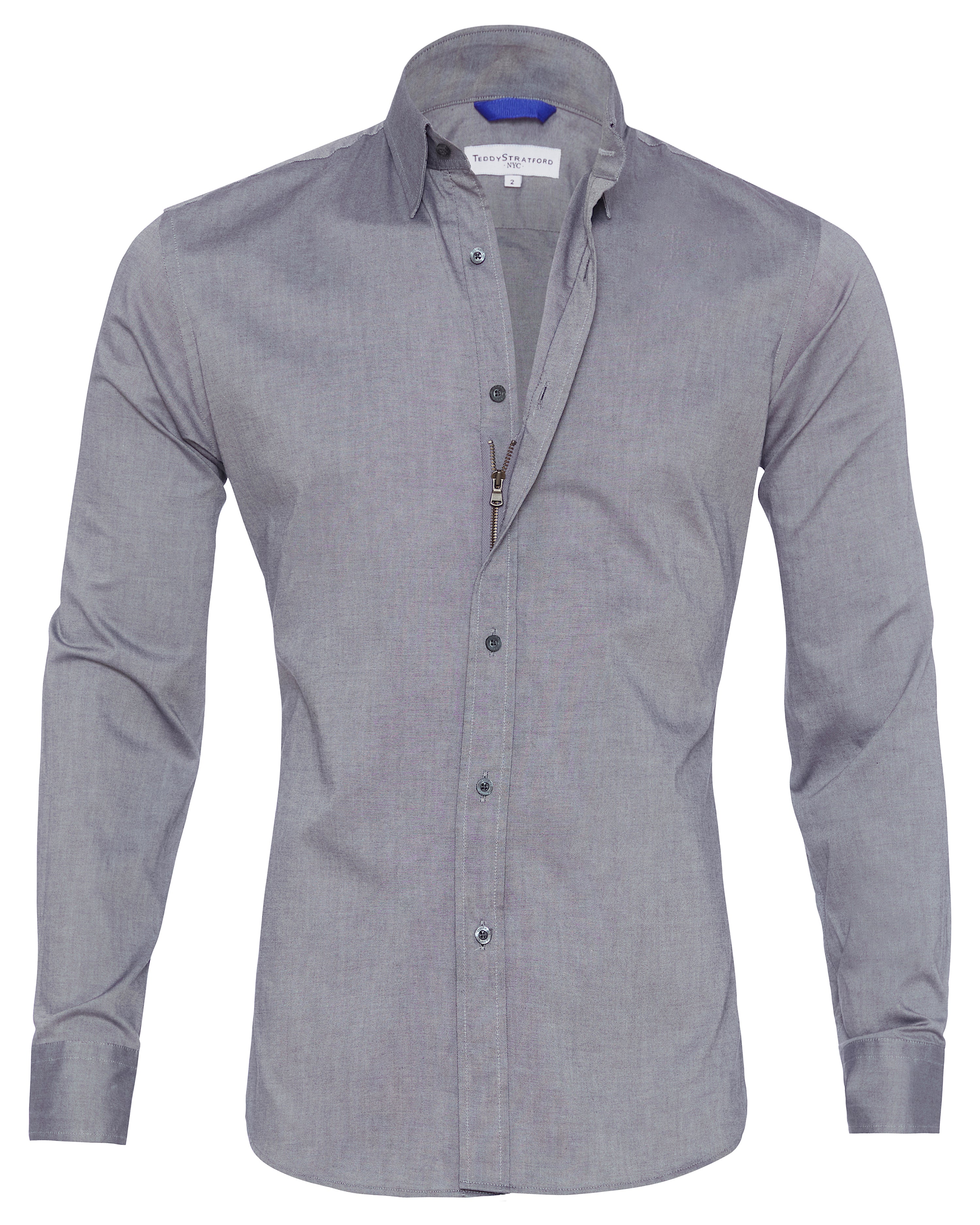 Wrinkle-Resistant OG Oxford - Metal Gray