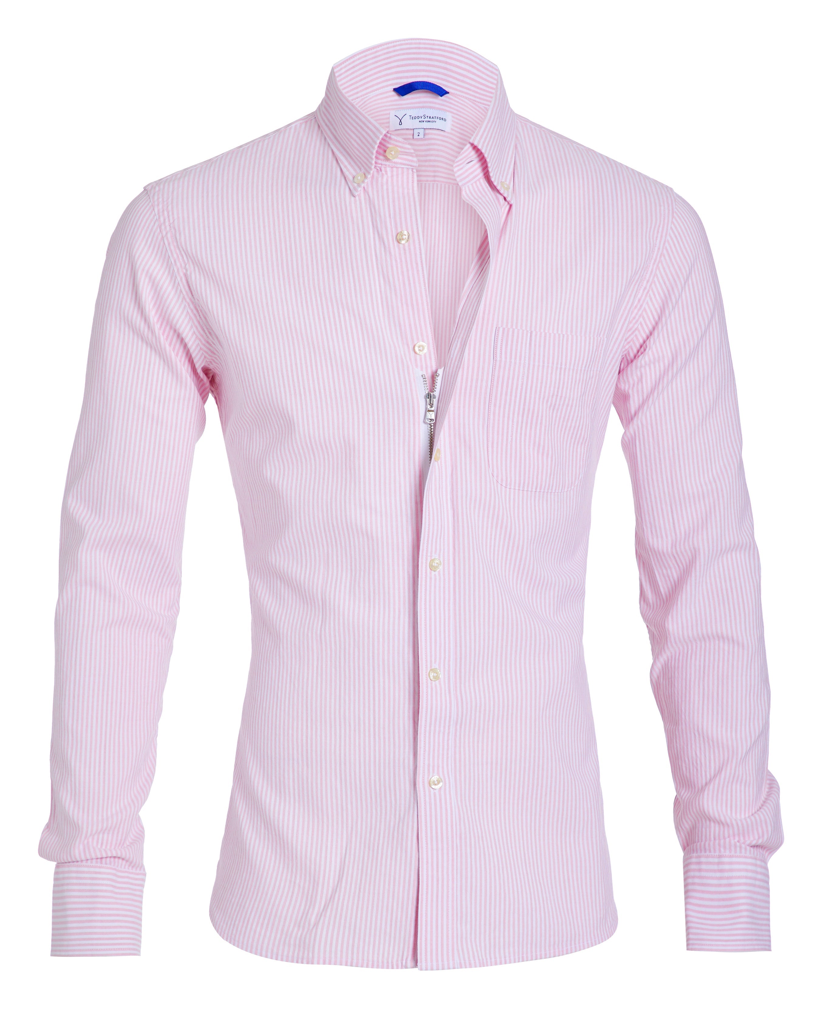 The Striped OCBD - Pink Pinstripe