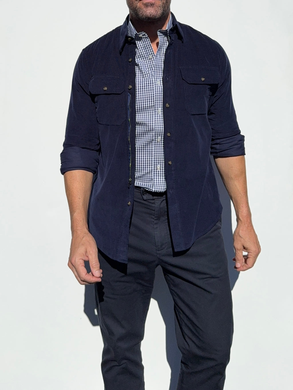 The Corduroy Work Shirt - Navy