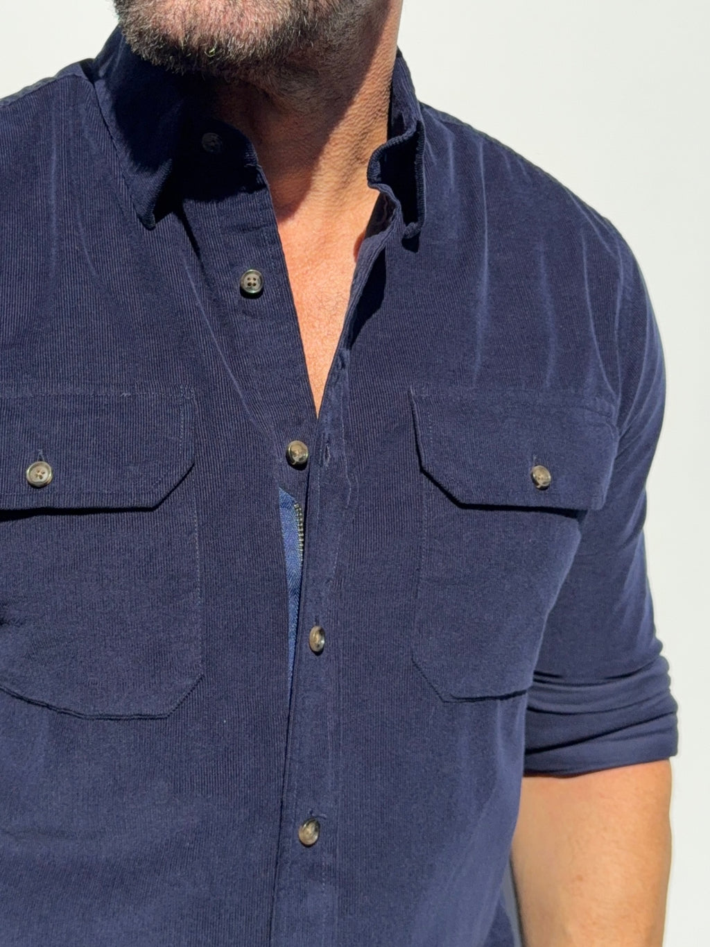 The Corduroy Work Shirt - Navy
