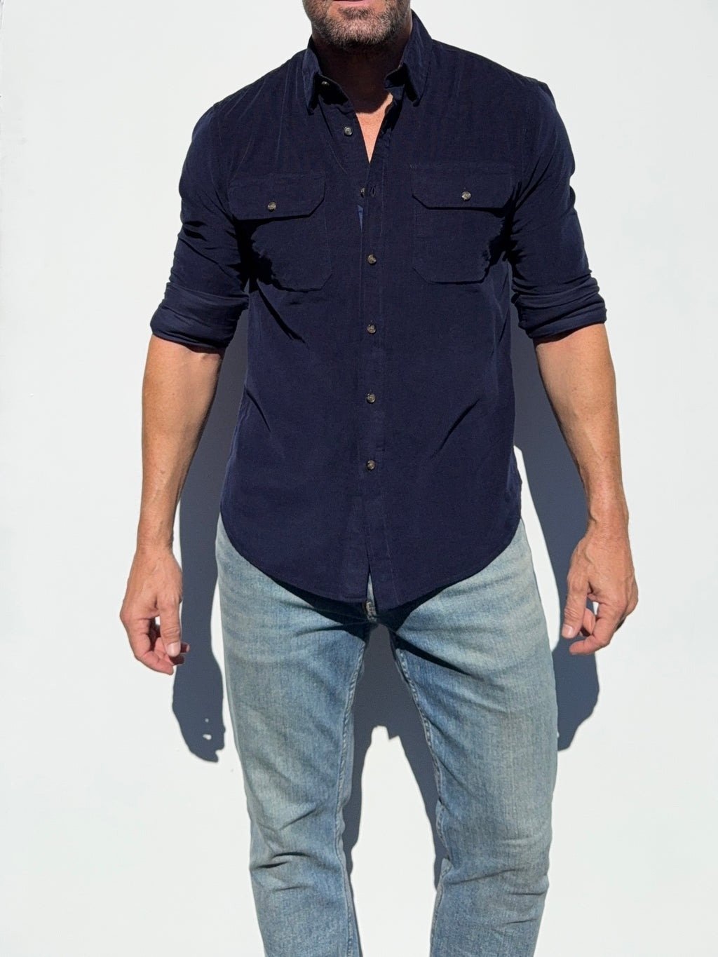 The Corduroy Work Shirt - Navy