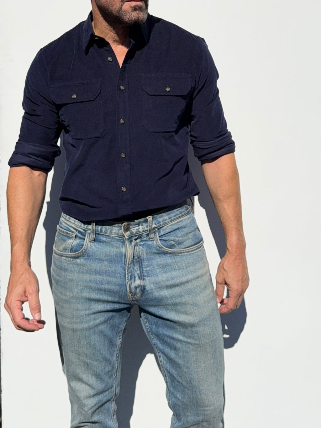 The Corduroy Work Shirt - Navy