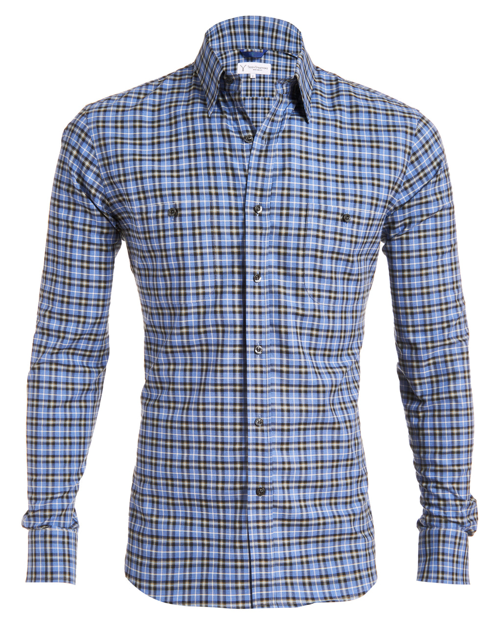 Blue, Gray & Black Flannel