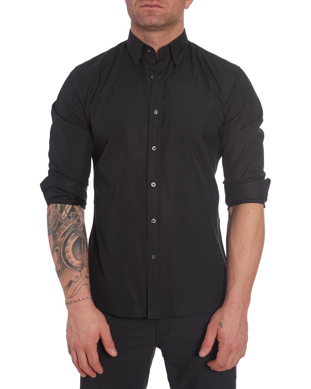 Wrinkle Resistant Broadcloth - Black