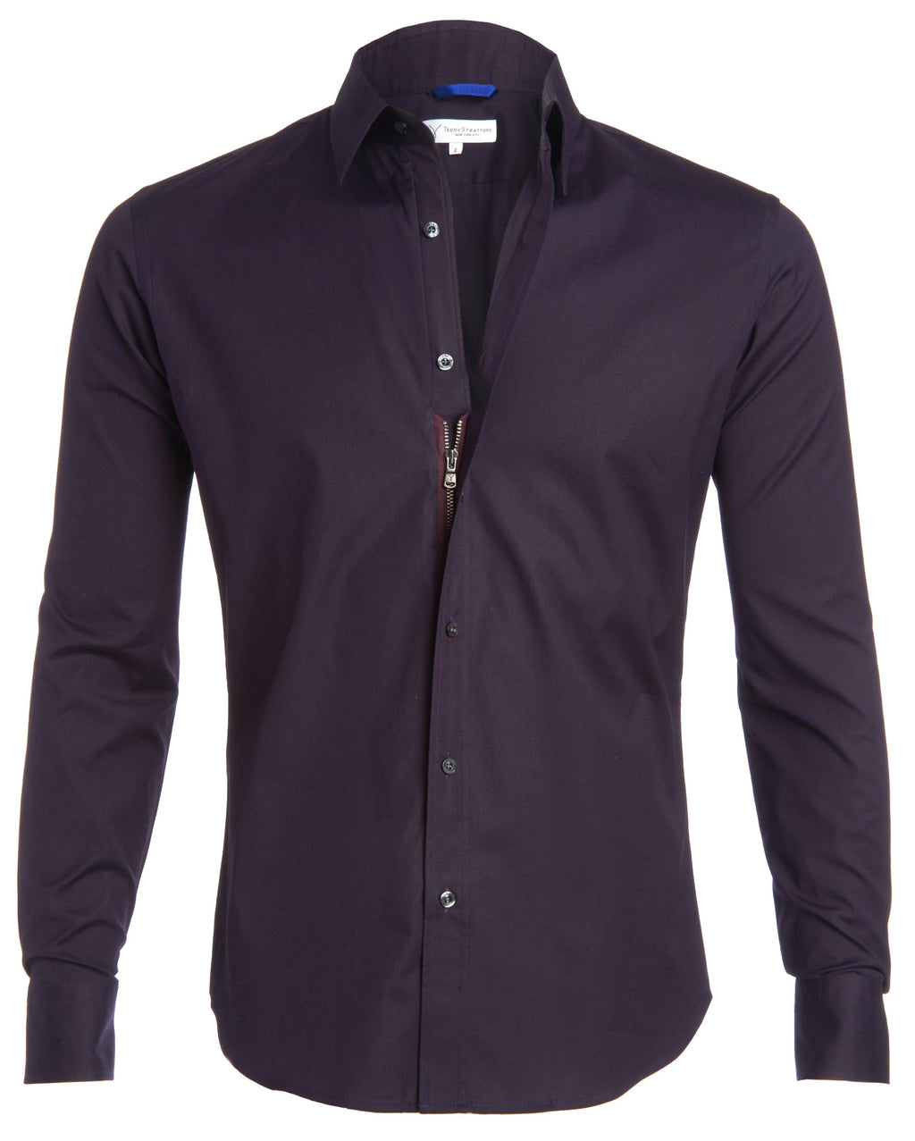 Incognito Stretch Poplin - Eggplant