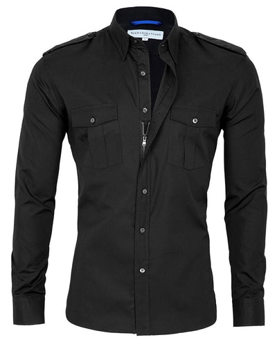 Athletic Fit Button Down Shirts that Zip