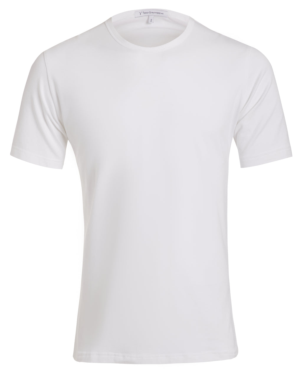 Crewneck T-shirt in Tedra™ - White