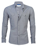 Unbrushed Flannel - Slate Gray