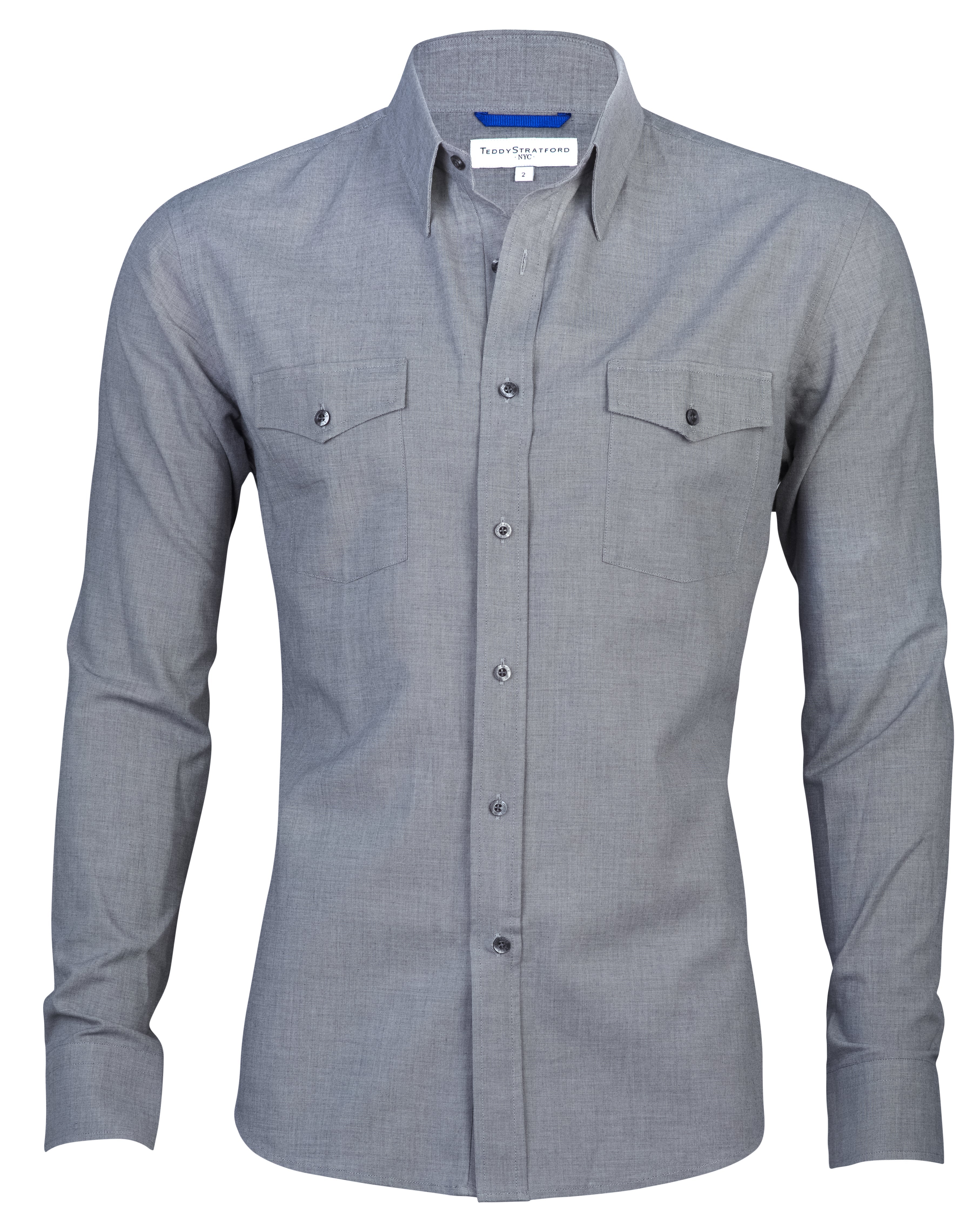 Unbrushed Flannel - Slate Gray