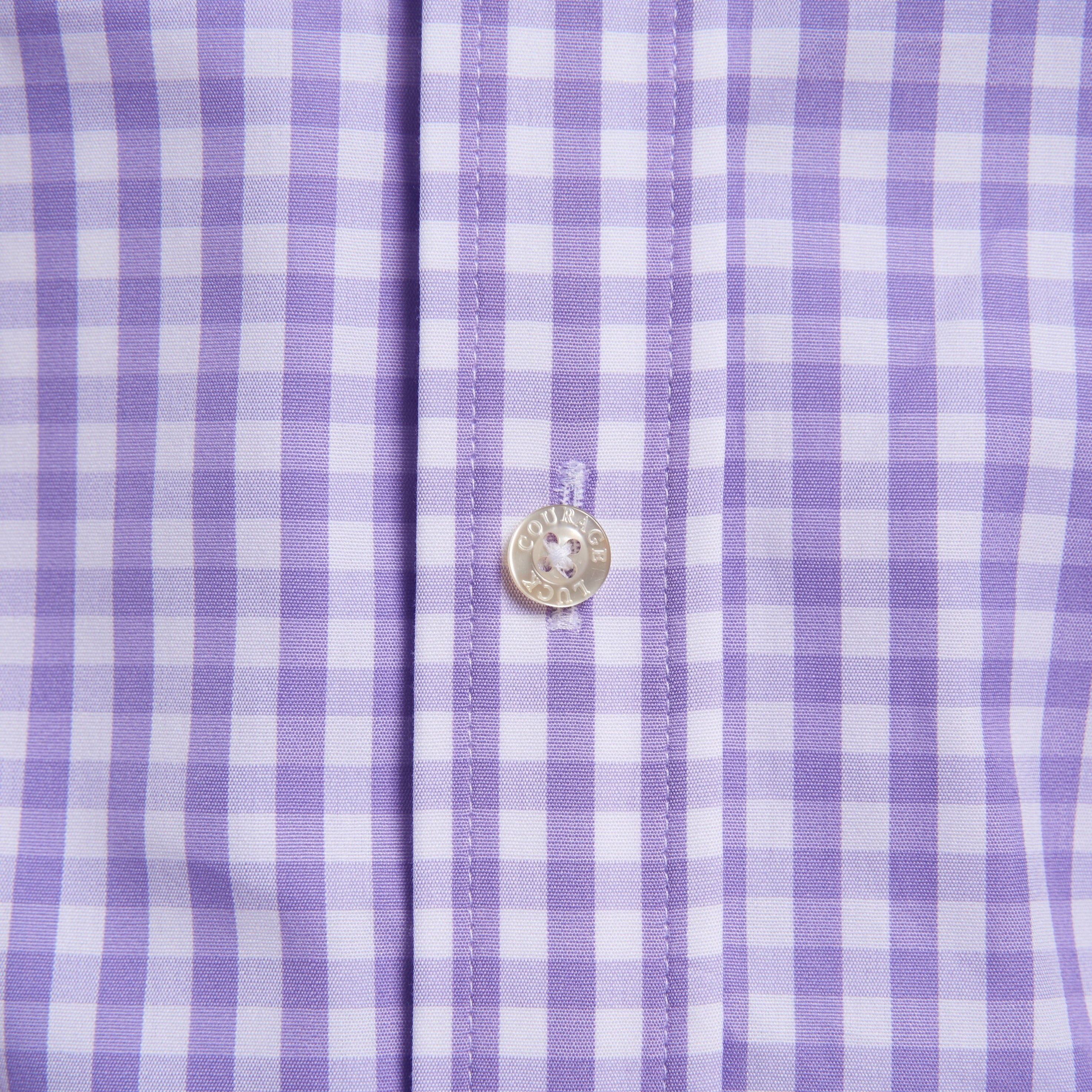 The Gingham Poplin - Lavender Gingham Poplin