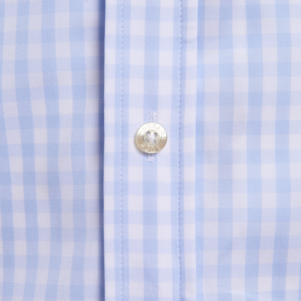 The Gingham Poplin - Light Blue Gingham Poplin