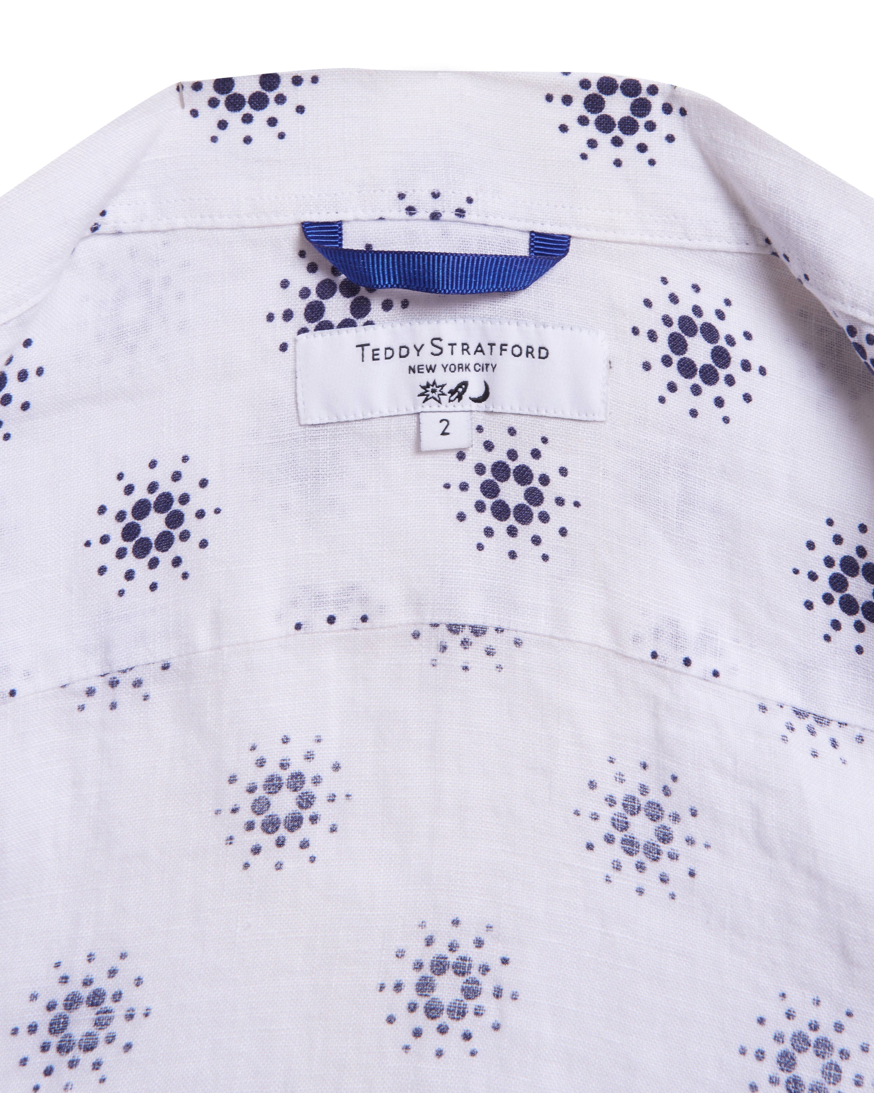 Cardano Summer - White Linen Aloha Shirt