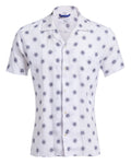 Cardano Summer - White Linen Aloha Shirt