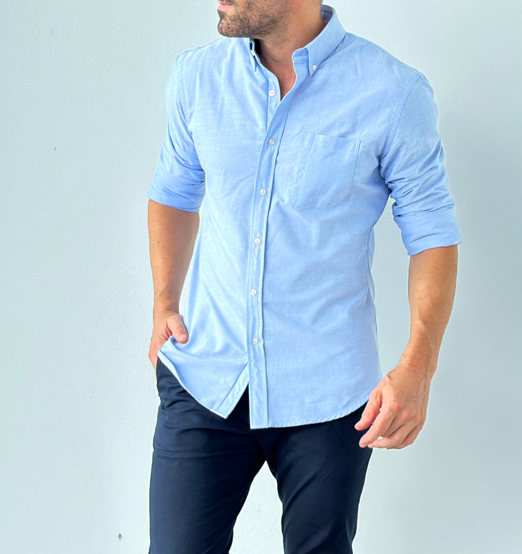 The Solid OCBD - Light Blue