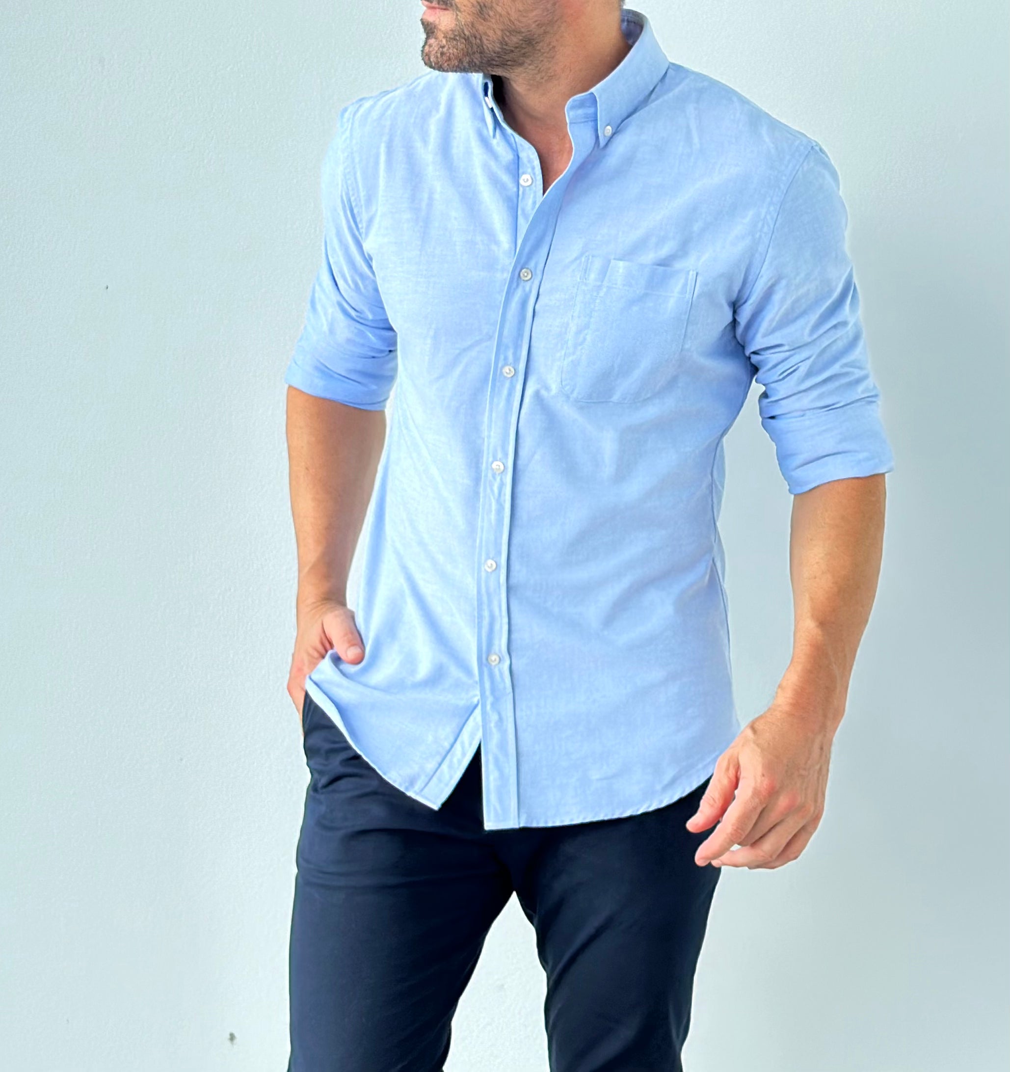 The Solid OCBD - Light Blue