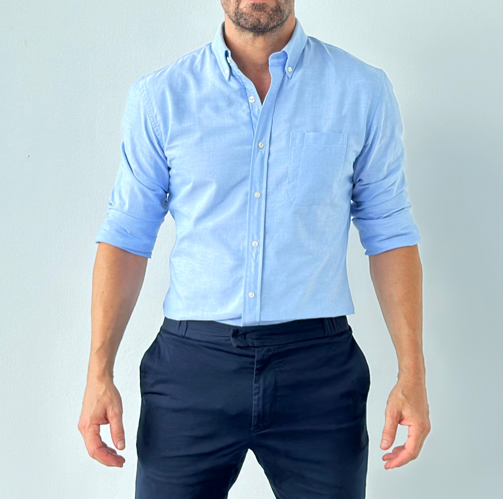 The Solid OCBD - Light Blue