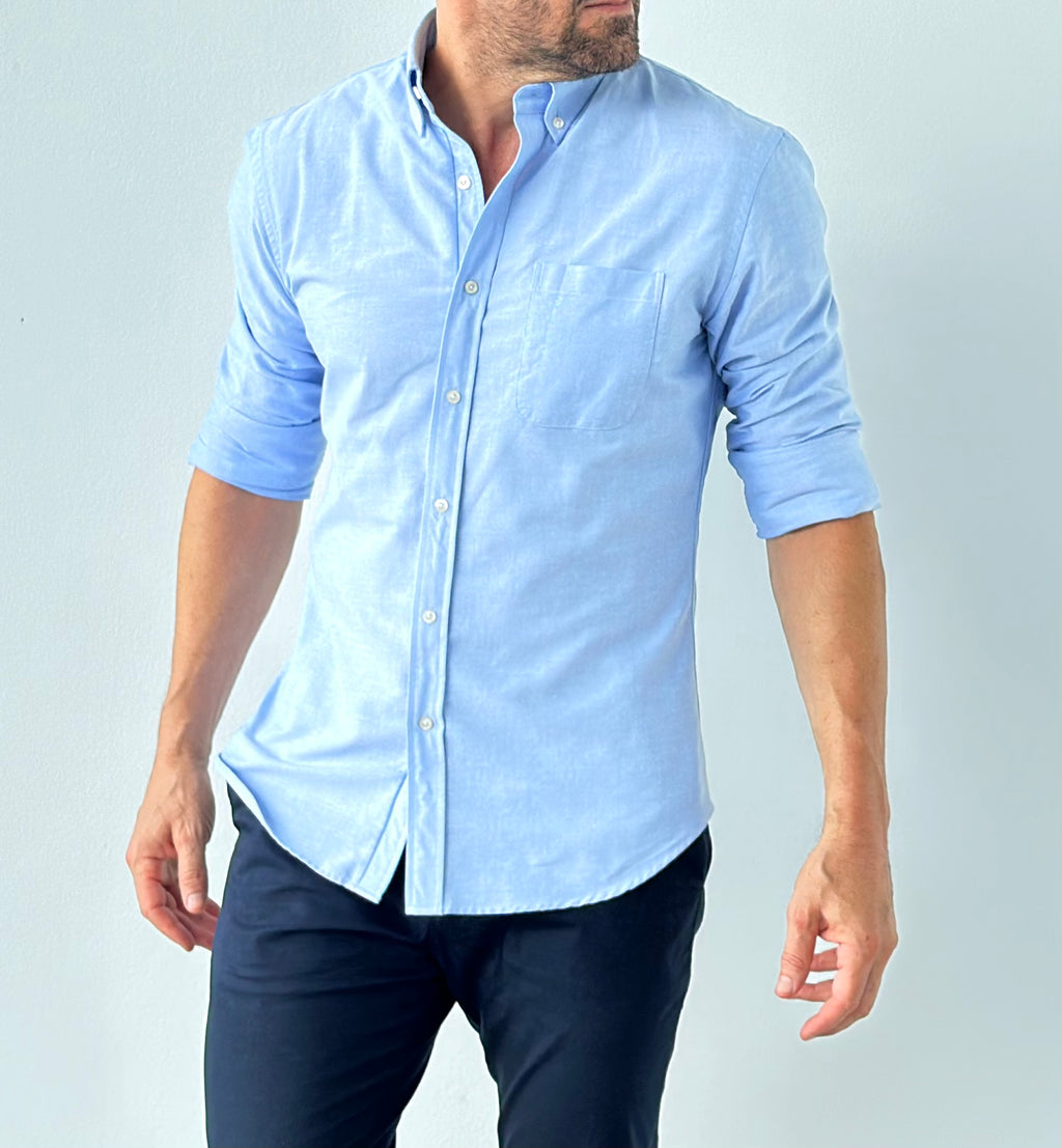 The Solid OCBD - Light Blue