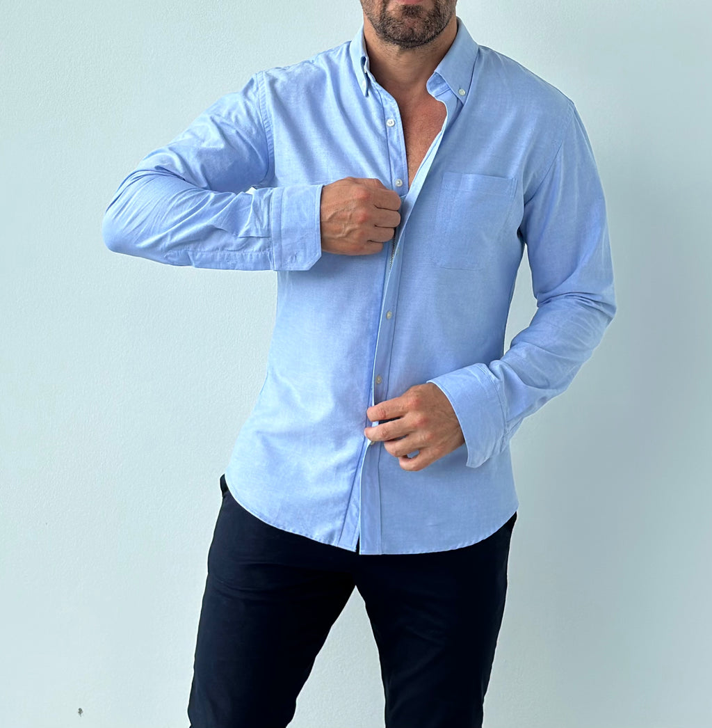 The Solid OCBD - Light Blue